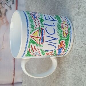 🗝️ Vintage Uncle Crayon Drawing Mug